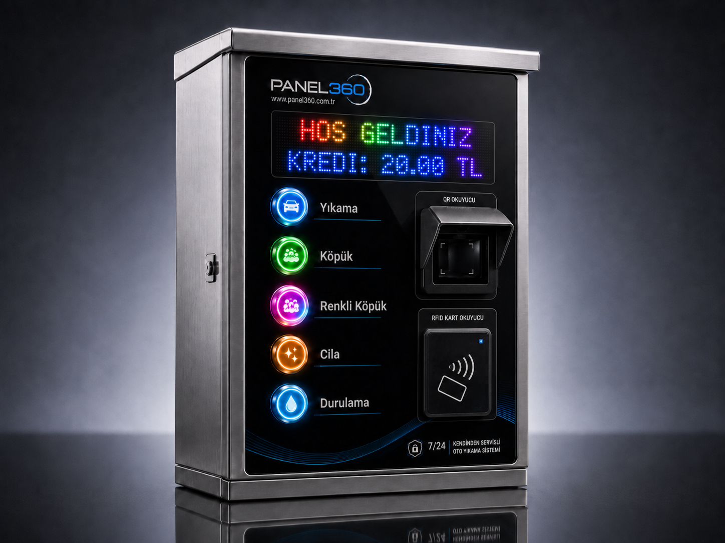 Washbox - QR Kod ve Kart Okuyuculu